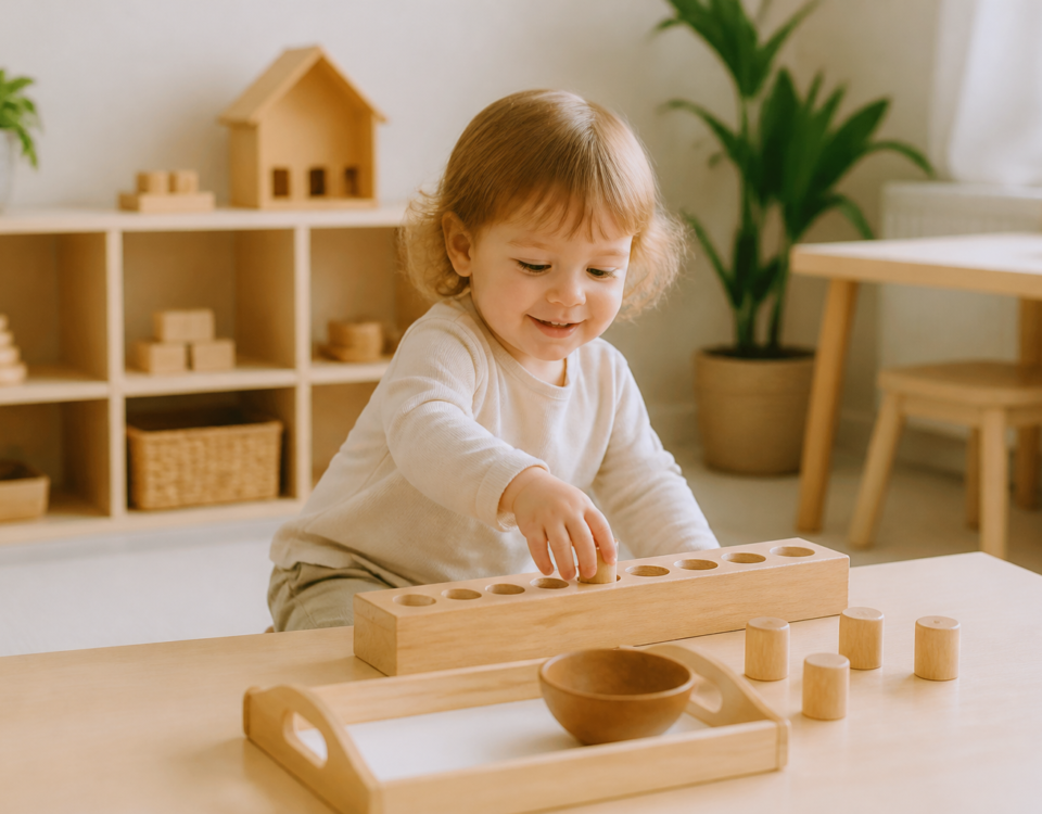Elementy Montessori w żłobku – jak wspierają samodzielność, koncentrację i porządek